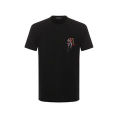 Хлопковая футболка Alexander McQueen