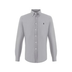 Хлопковая рубашка с воротником button down Polo Ralph Lauren