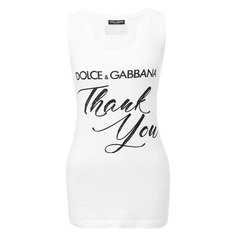 Хлопковая майка Dolce & Gabbana