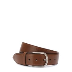Кожаный ремень с металлической пряжкой Brioni