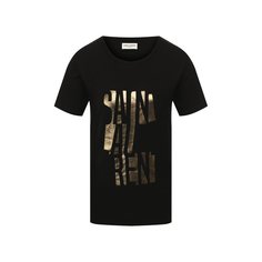 Хлопковая футболка Saint Laurent