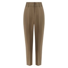 Брюки из смеси вискозы и льна Brunello Cucinelli