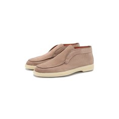 Замшевые ботинки Santoni