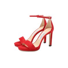 Замшевые босоножки Misty 100 Jimmy Choo