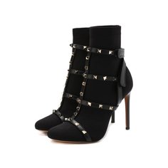 Текстильные ботильоны Valentino Garavani Rockstud Bodytech Valentino