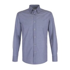 Хлопковая рубашка с воротником кент Brioni
