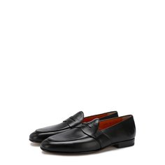 Кожаные пенни-лоферы Santoni