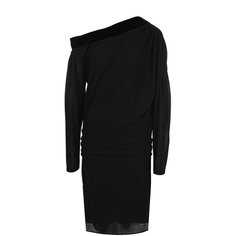 Однотонное платье с открытым плечом Tom Ford