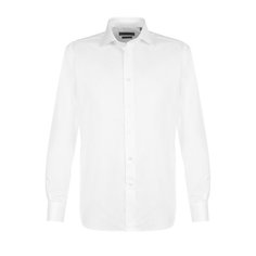 Хлопковая сорочка с воротником кент Corneliani