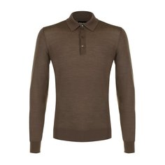 Шерстяное поло с длинными рукавами Giorgio Armani