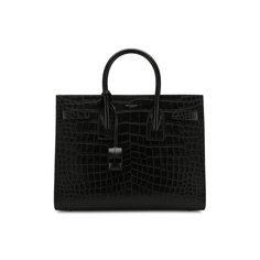 Сумка Sac De Jour Small с тиснением под крокодила Saint Laurent