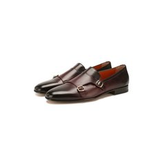 Кожаные монки Santoni