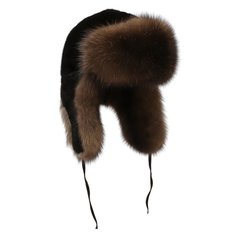 Шапка-ушанка из меха норки и соболя FurLand
