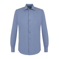Хлопковая рубашка с воротником кент Brioni