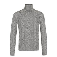 Кашемировый свитер фактурной вязки с воротником-стойкой Ralph Lauren