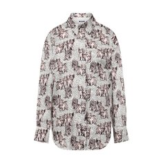 Рубашка с принтом MSGM