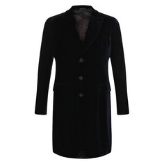 Однобортное пальто из вискозы Giorgio Armani