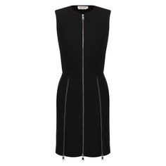 Платье из смеси шерсти и шелка Alexander McQueen