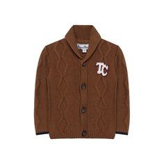 Кардиган из хлопка и шерсти Tartine Et Chocolat