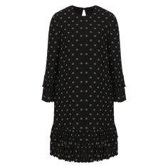 Платье из смеси шерсти и шелка Valentino