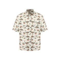 Хлопковая рубашка Bottega Veneta