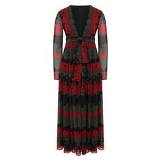 Платье с принтом REDVALENTINO