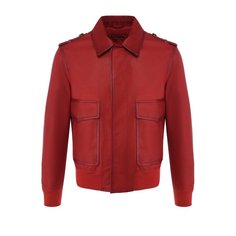 Кожаный бомбер на молнии Bottega Veneta