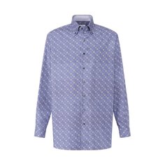 Хлопковая рубашка с воротником button down Zilli