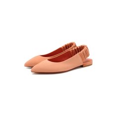 Замшевые балетки Santoni