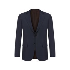 Однобортный пиджак из смеси кашемира и шелка Zegna Couture