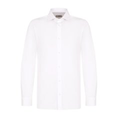 Хлопковая сорочка с воротником акула Z Zegna
