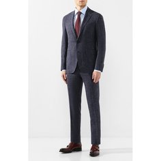 Костюм из смеси шерсти и шелка Canali