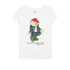 Хлопковая футболка с принтом Polo Ralph Lauren