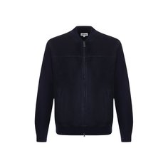 Шерстяной кардиган с кожаной отделкой Brioni