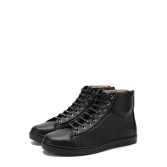Высокие кожаные кеды на шнуровке Gianvito Rossi