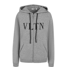 Кашемировый кардиган на молнии с капюшоном Valentino
