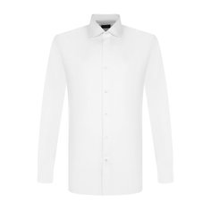 Хлопковая сорочка с воротником кент Ermenegildo Zegna