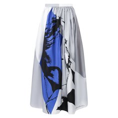 Шелковая юбка-миди с принтом Giorgio Armani