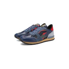 Кожаные кроссовки Valentino Garavani Rockrunner Valentino