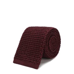 Шелковый вязаный галстук Tom Ford