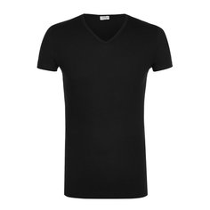 Футболка из смеси хлопка и вискозы с V-образным вырезом Zimmerli