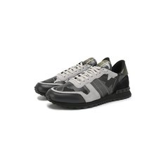 Комбинированные кроссовки Valentino Garavani Rockrunner Camouflage Valentino