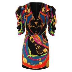 Платье с принтом Versace