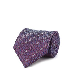 Шелковый галстук с узором Brioni
