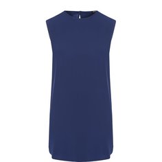 Однотонный шелковый топ без рукавов Kiton