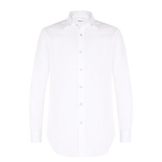Хлопковая сорочка с воротником кент Kiton