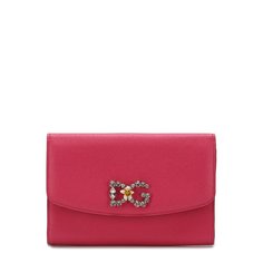 Кожаный клатч на цепочке Dolce & Gabbana