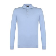 Хлопковое поло с длинными рукавами Kiton