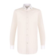 Хлопковая сорочка с воротником кент Kiton