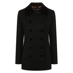 Пальто из смеси шерсти и кашемира с хлопком Dolce & Gabbana